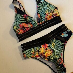 SHEIN Tropical Print Bikini